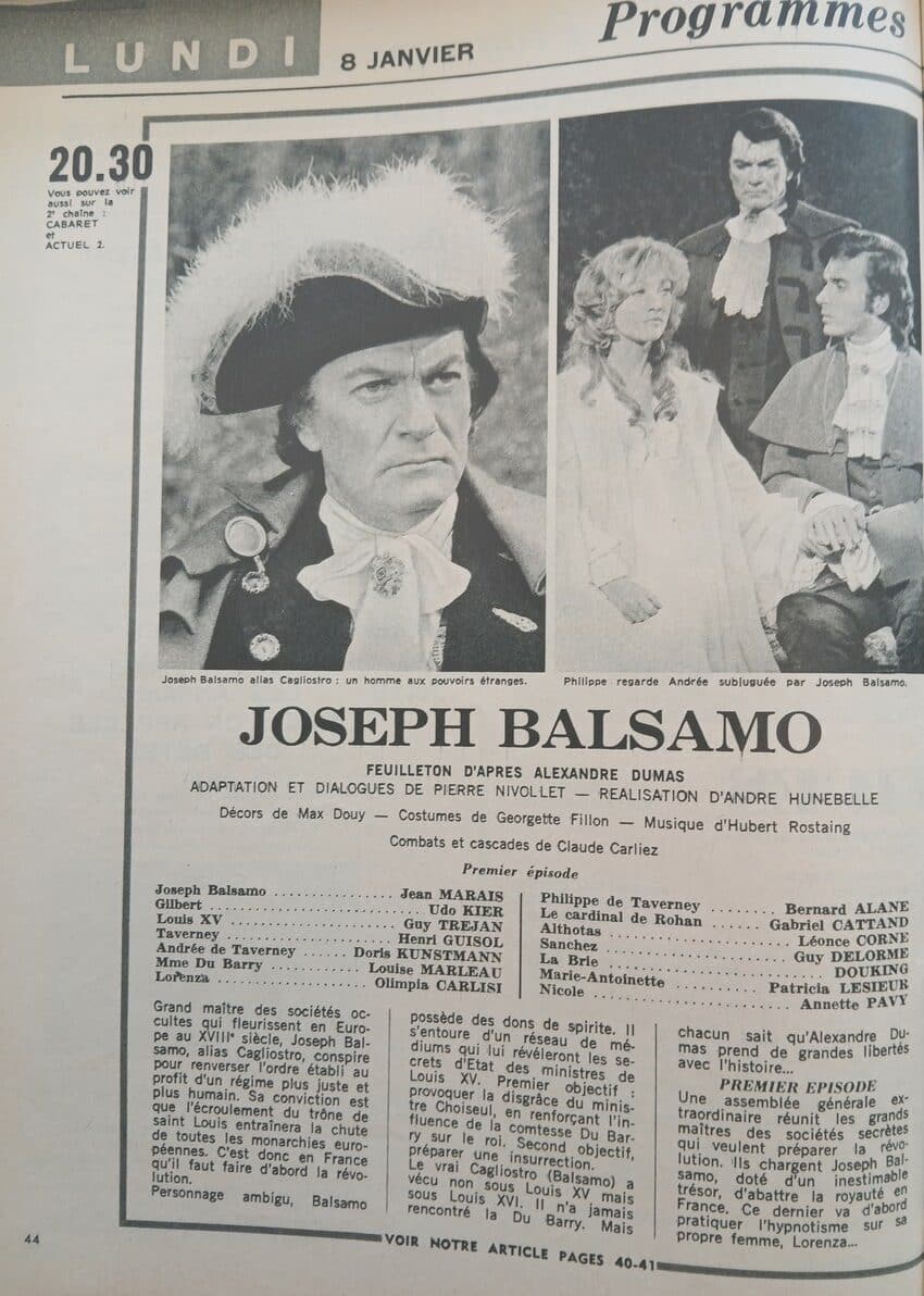 joseph-balsamo-tele7-jours-1973-1