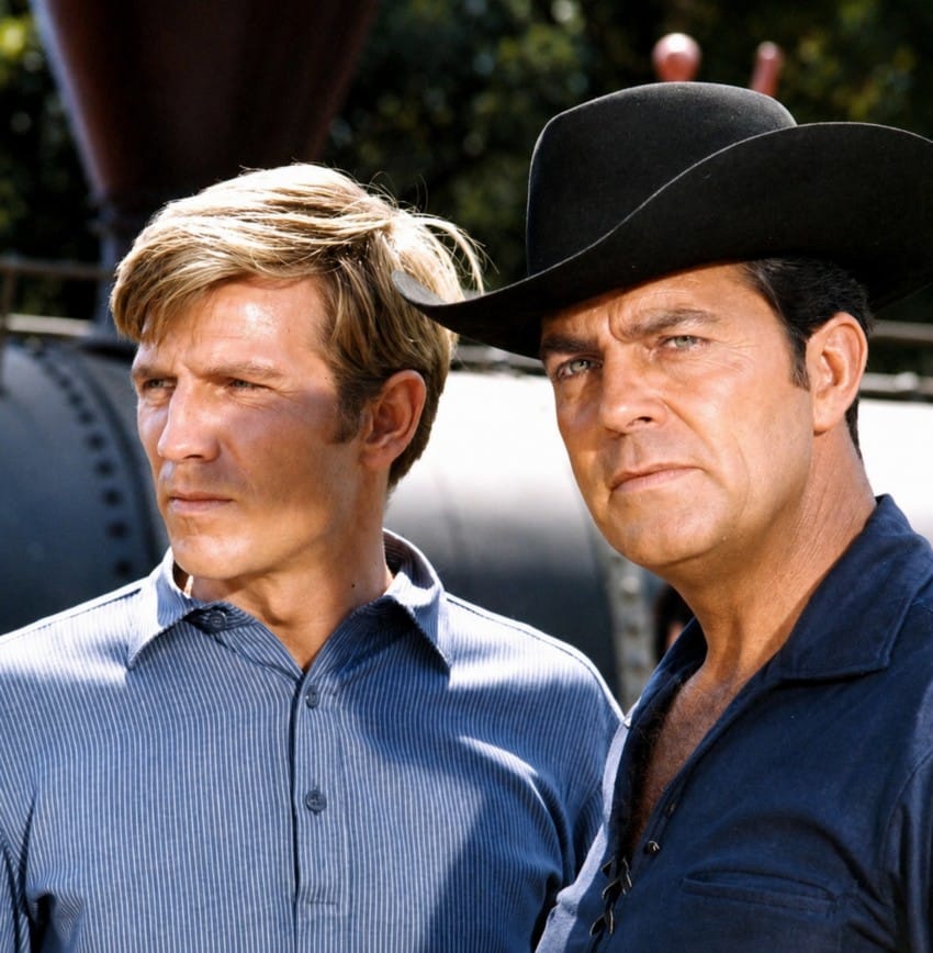 gary-collins-dale-robertson-le-cheval-de-fer-1966-the-iron-horse