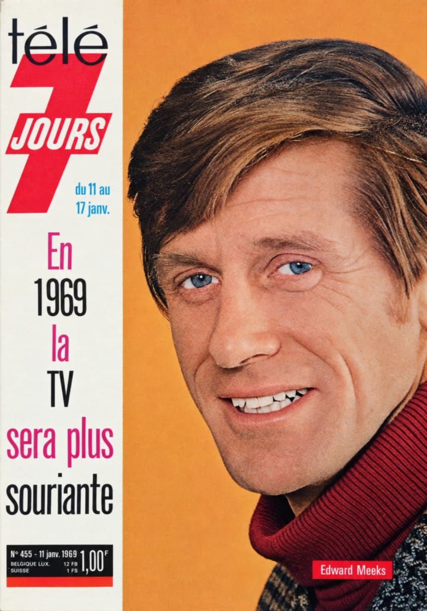 Edward Meeks en 1969 Edward Meeks à la une du magazine Télé 7 Jours en 1969.