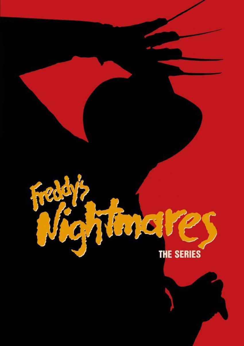 Affiche promotionnelle de la série Les Cauchemars de Freddy Affiche de Freddy's Nightmares (Les Cauchemars de Freddy, 1988), série d'anthologie horrifique.