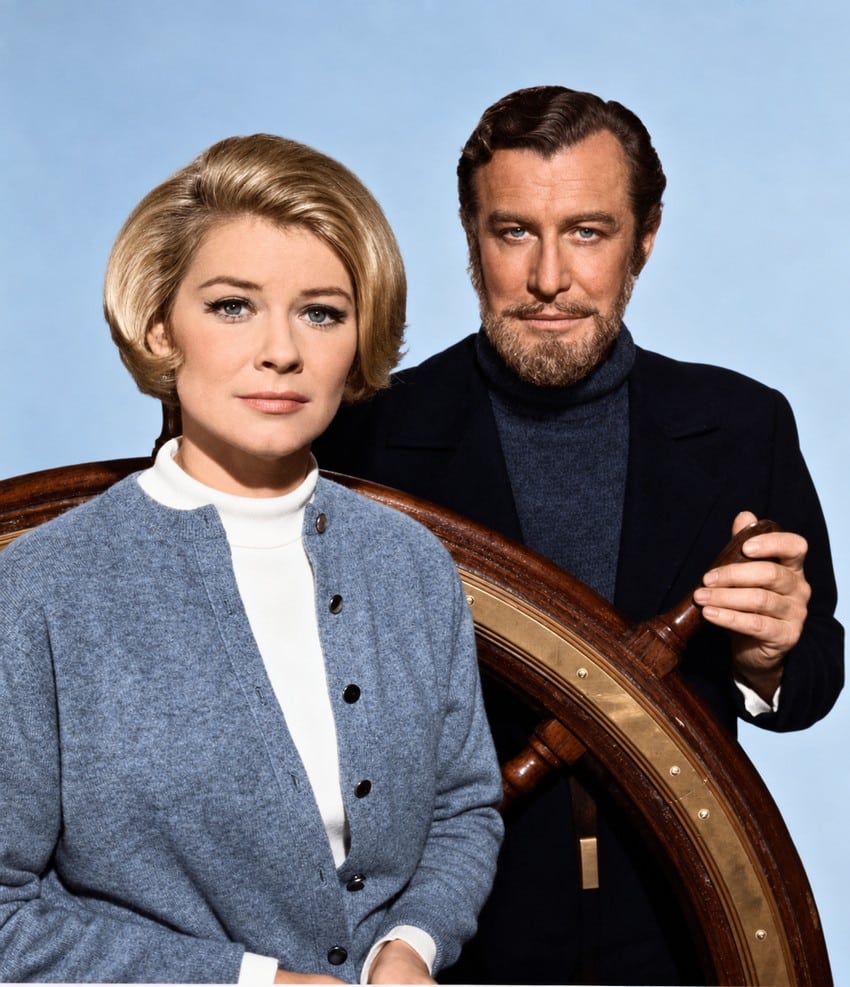 Hope Lange et Edward Mulhare en 1968 Hope Lange et Edward Mulhare dans la série Madame et son fantôme - The Ghost and Mrs Muir.